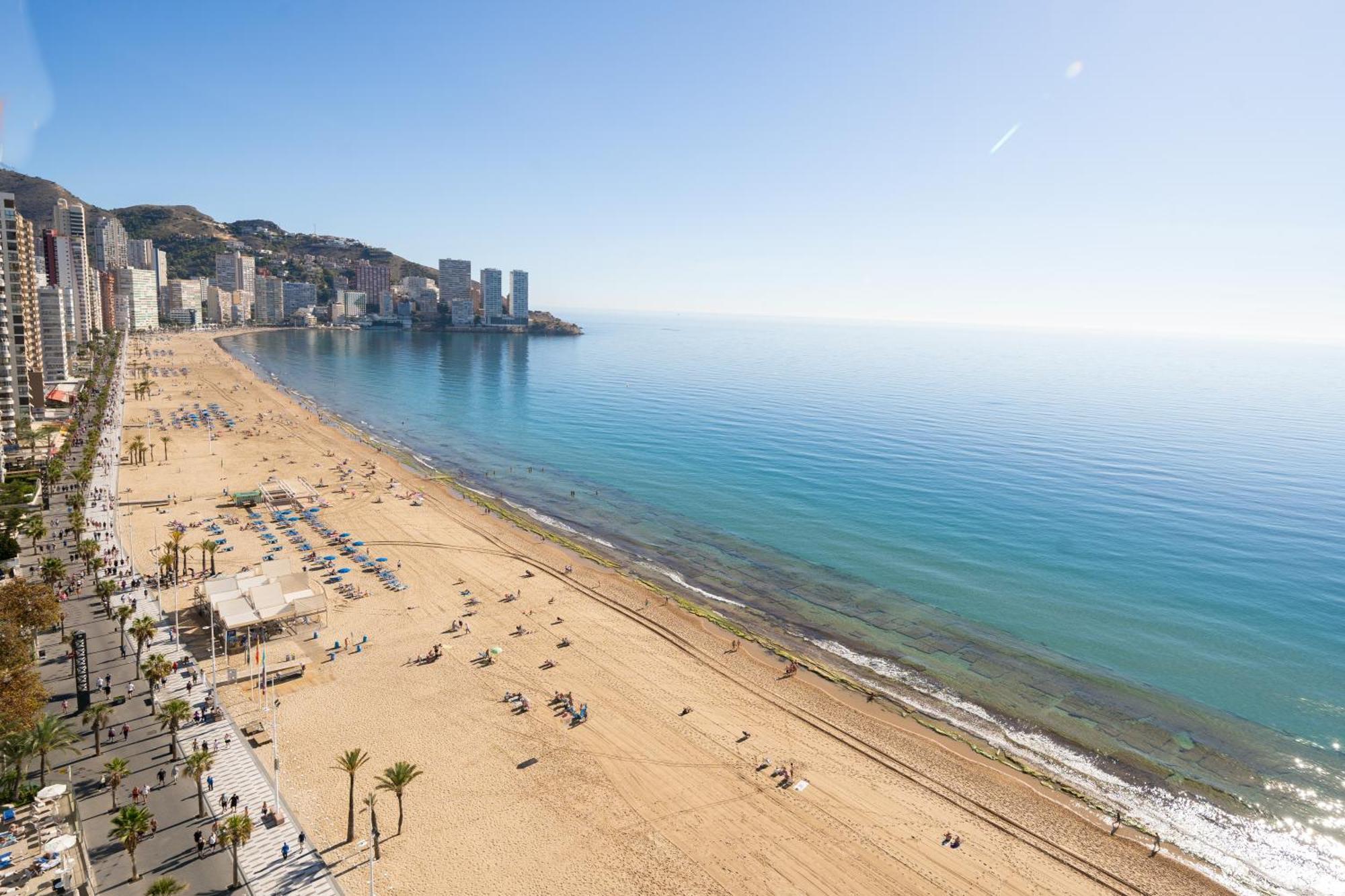 Primera línea playa levante Benidorm Exterior foto